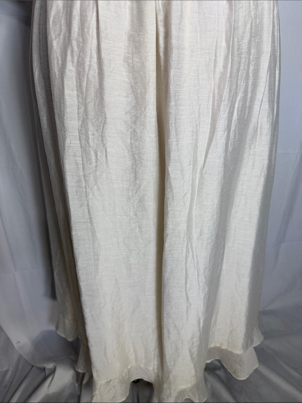 Astr One-Shoulder Ivory Midi Dress with Corset Bodice - Picture 8 of 9